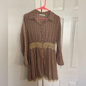 Floral button dress size medium